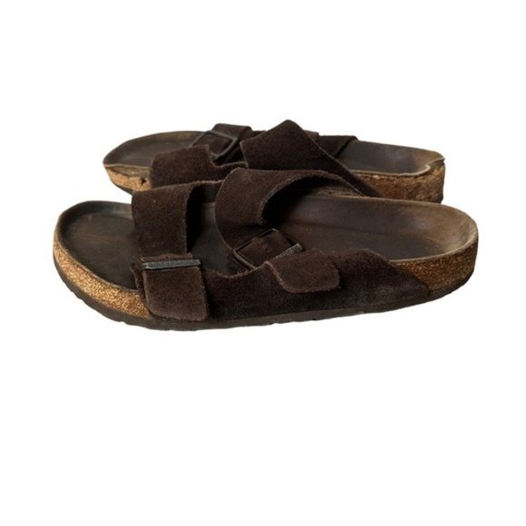 Birkenstock Brown Arizona Leather Sandal Flip Flop size 40 9/ 9.5 - Picture 4 of 13
